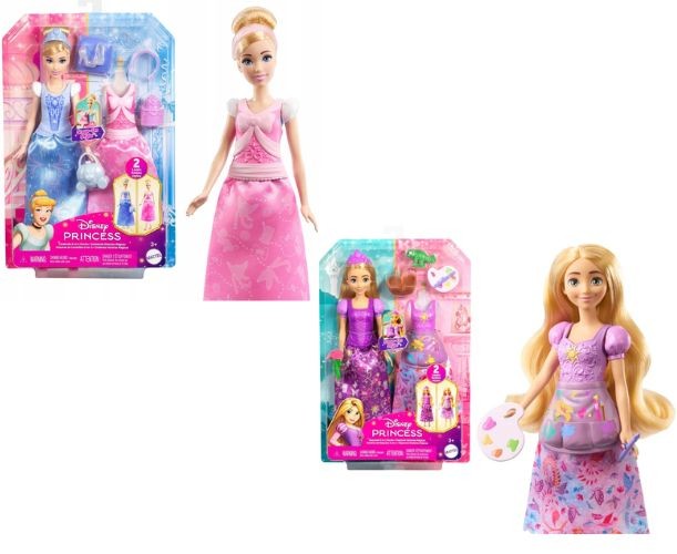Papusa Disney Princess cu 2 tinute, 30 cm - asortat / 4