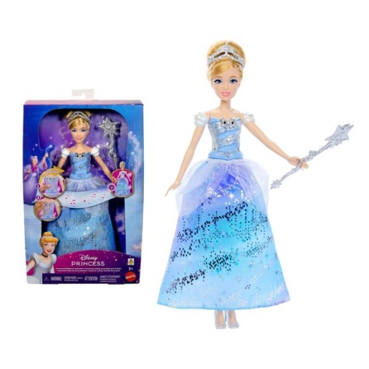 Papusa Disney Princess - Cenusareasa, cu rochie luminoasa / 4
