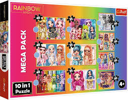 Puzzle 10 in 1 (20-35-48) - Papusile fashion Rainbow High