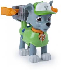 SpinMaster-Figurine actiune Paw Patrol cu 2 uniforme - Rocky