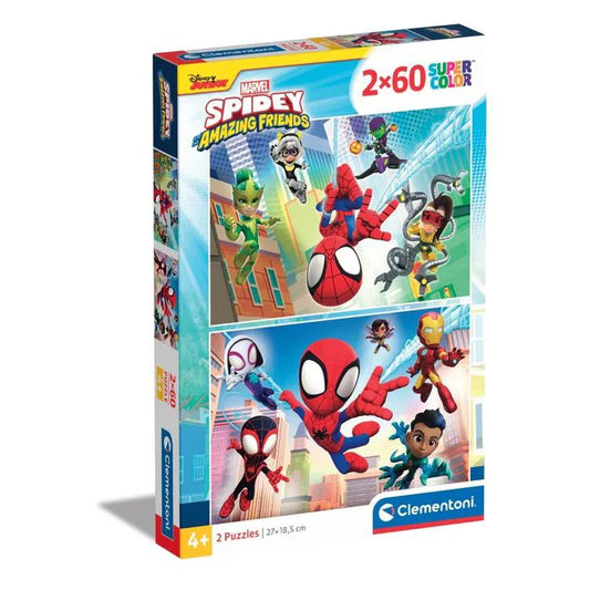 Puzzle 2x60 Piese - Spidey And His Amazing Friends