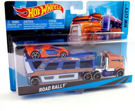 Camion transportor cu masina de curse - Road Rally
