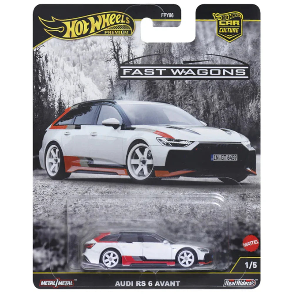 Hot Wheels Premium Car Culture Audi RS 6 Avant White