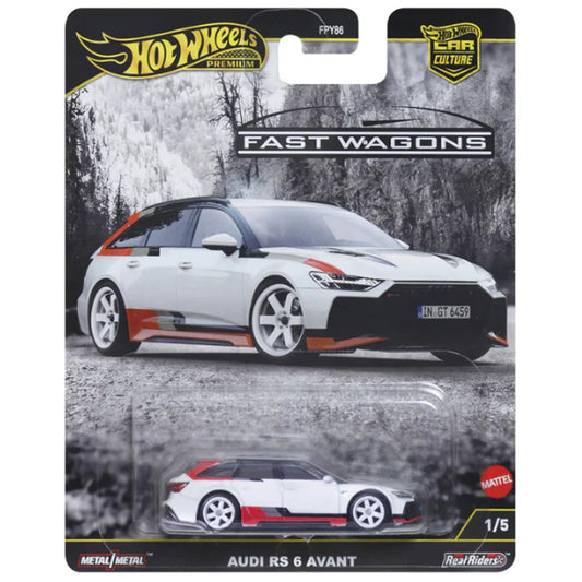 Hot Wheels Premium Car Culture Audi RS 6 Avant White
