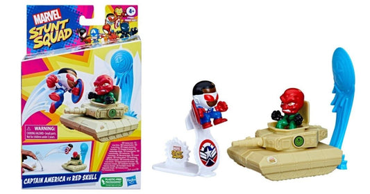 Set 2 figurine Marvel Stunt Squad - Captain America vs Red Skull / 1