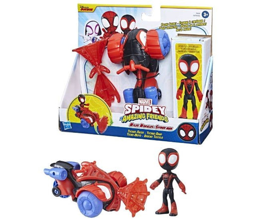 Spidey Techno Racer - Figurina Miles Morales cu vehicul / 6