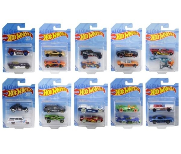 Pachet 2 masinute Hot Wheels 1:64, asst. / 12
