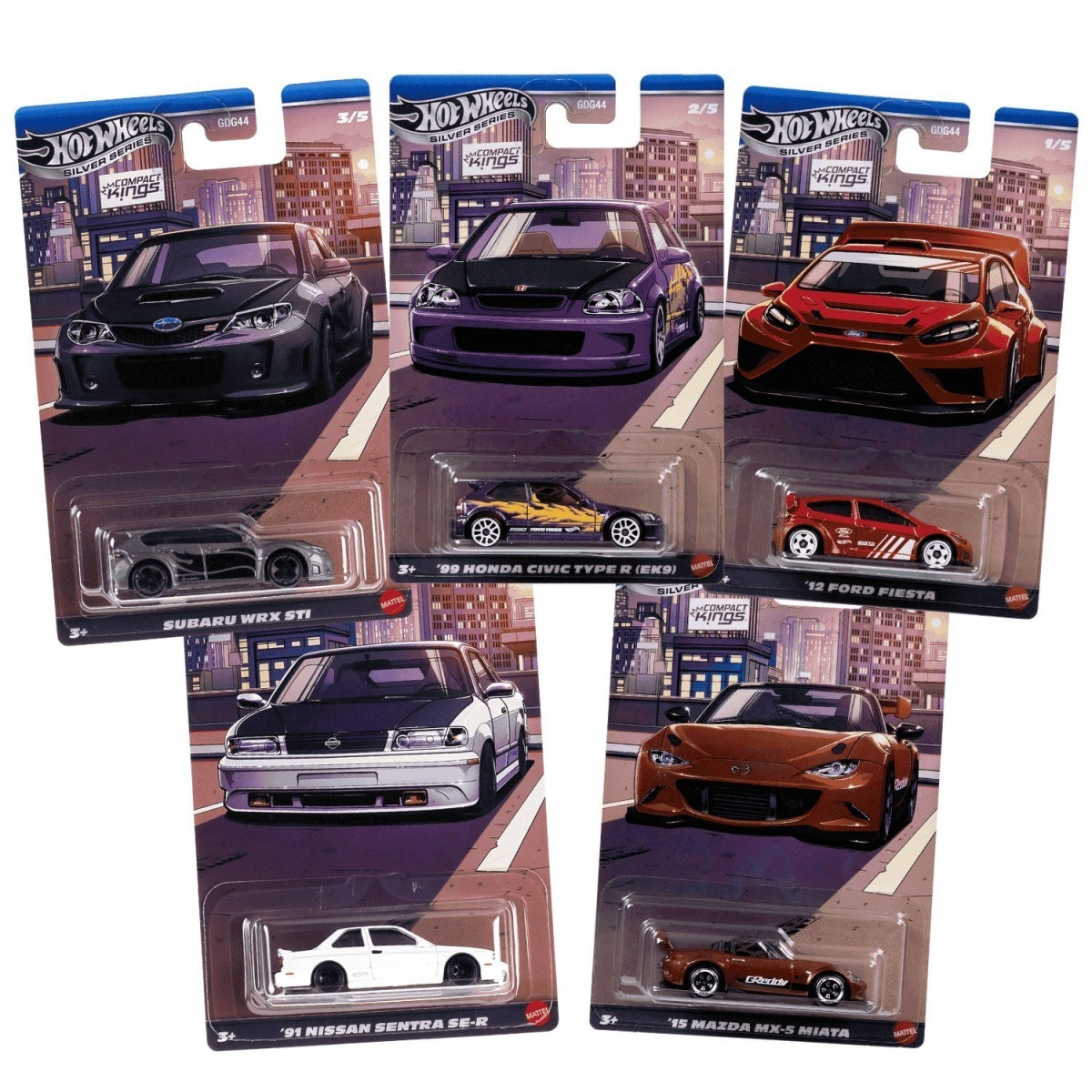 Hot Wheels Silver Series Compact Kings series,1:64, asst. / 24