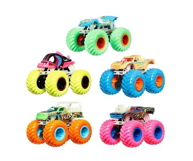 Hot Wheels Monster Trucks Glow in the Dark 1:64, asst. / 6