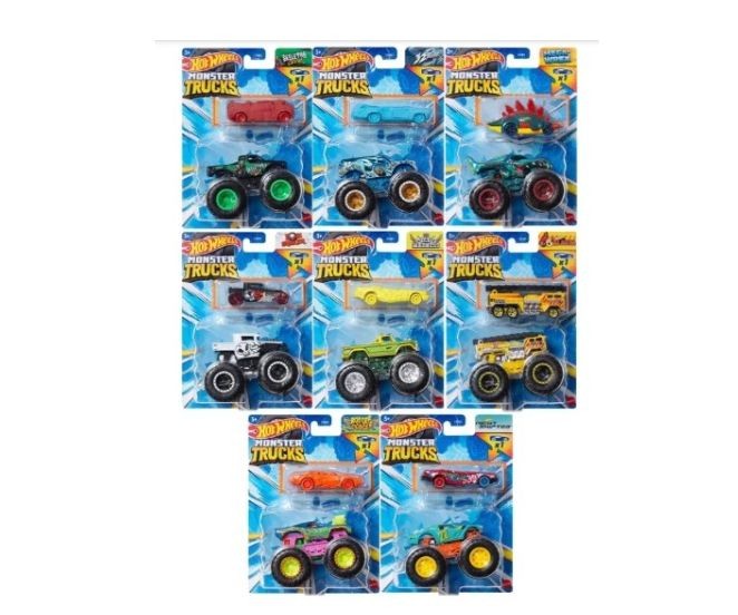 Masinuta Monster Trucks 1:64 - Skeleton Crewpack / 8