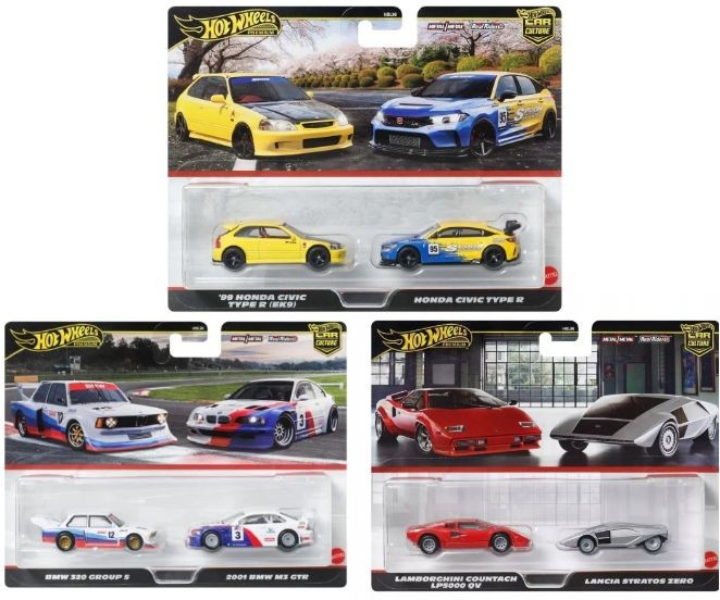 Set 2 masini Hot Wheels Premium Car Culture, 1:64, asst.