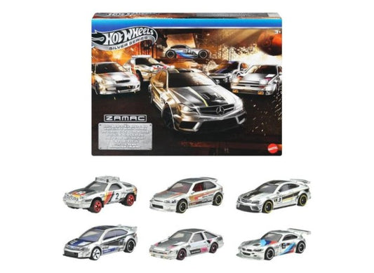 Set 6 masinute Hot Wheels - Silver Series, Zamac