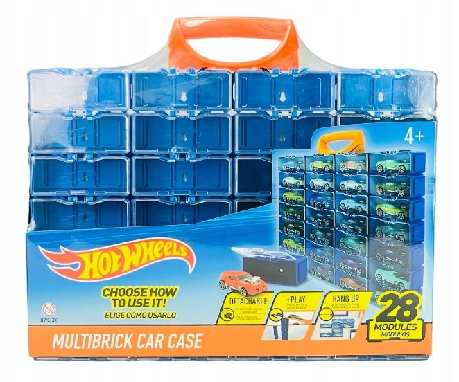 Cutie plastic Multibrick pentru 28 masinute Hotwheels 1:64