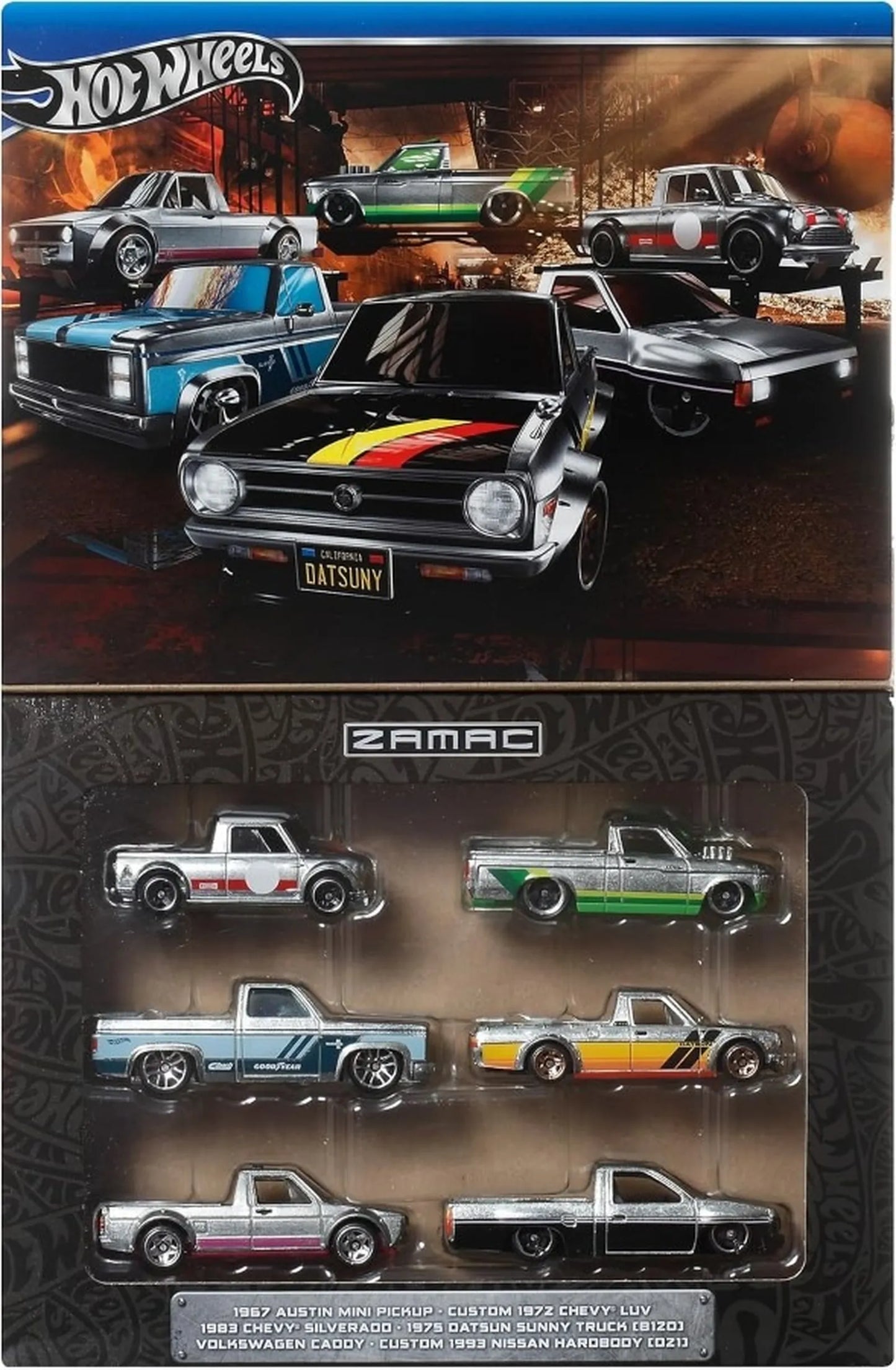 Set 6 masinute Hot Wheels de colectie - Zamac Pickup / 6