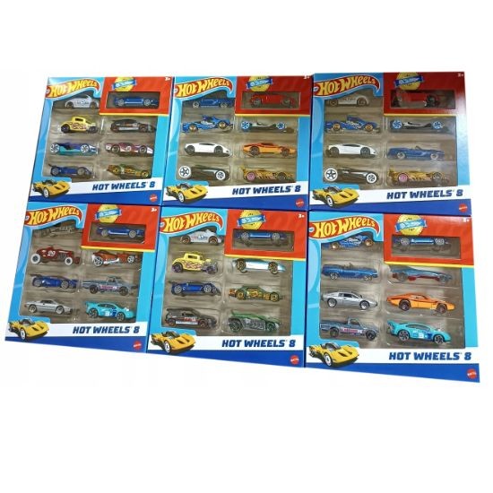 Hot Wheels - Set 8 masinute, 1:64 / 6