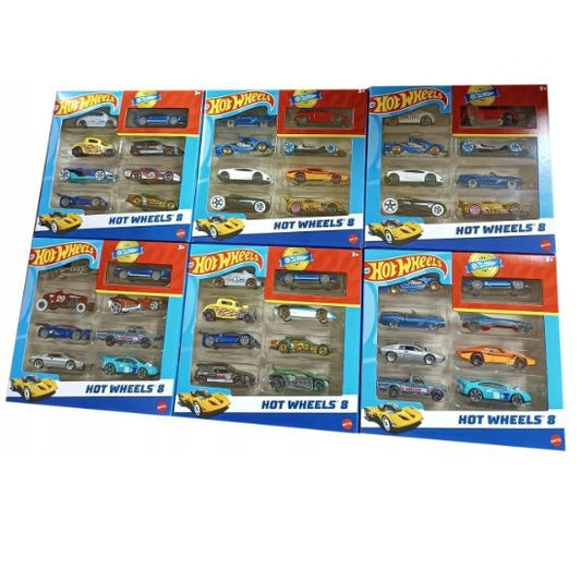 Hot Wheels - Set 8 masinute, 1:64 / 6