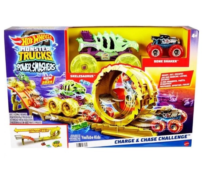 Hot Wheels Monster Trucks Power Smashers - Charge & Chase Challange