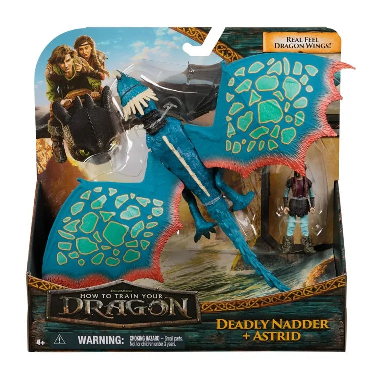 Set Figurine How to train your dragon - Deadly Nadder +Astrid, 33 cm / 1