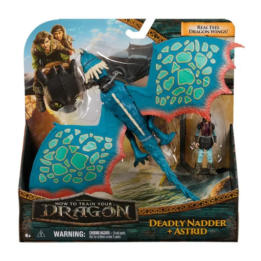 Set Figurine How to train your dragon - Deadly Nadder +Astrid, 33 cm / 1