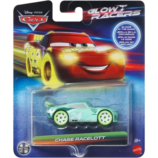 Disney Cars masinuta Glow Racers - Chase Racelott / 1