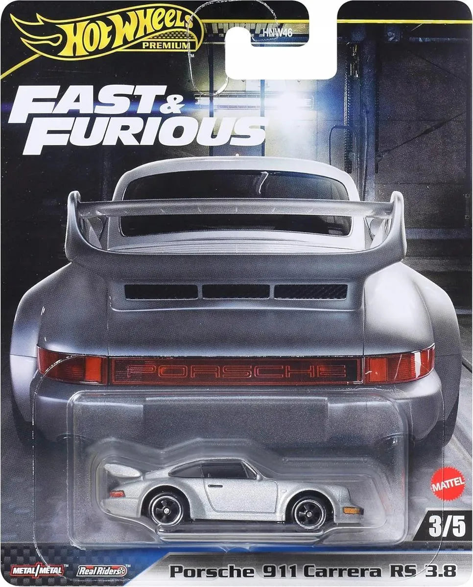 Hot Wheels Fast and Furious 1:64 - Porsche 911 Carrera RS 3.8 (Silver)