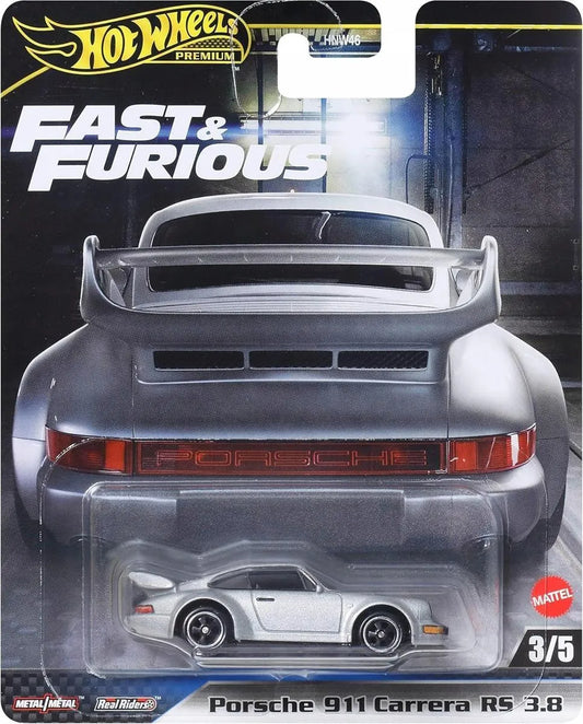 Hot Wheels Fast and Furious 1:64 - Porsche 911 Carrera RS 3.8 (Silver)