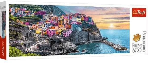 Puzzle 500 piese Panorama - Apus in Manarola, Italia / 16