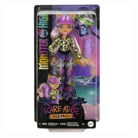 Papusa Monster High Scare-Adise Island - Clawdeen Wolf, 32 cm / 4