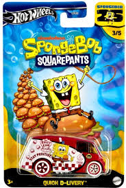 Masinuta Metalica Hot Wheels Sponge Bob - Quick D-livery