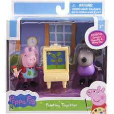 Set 2 figurine Peppa Pig - Painting Class / 6