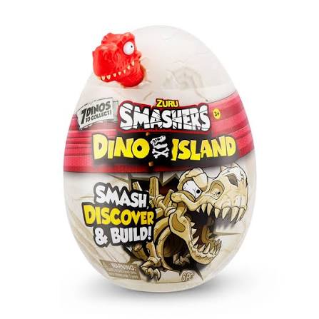 Smashers Dino Island Nano Egg - Rosu