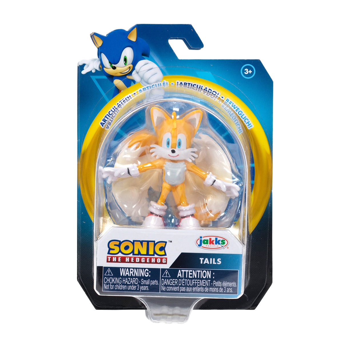 Figurina Sonic Mini (6-7cm) cu 2 carduri colectibile - Tails