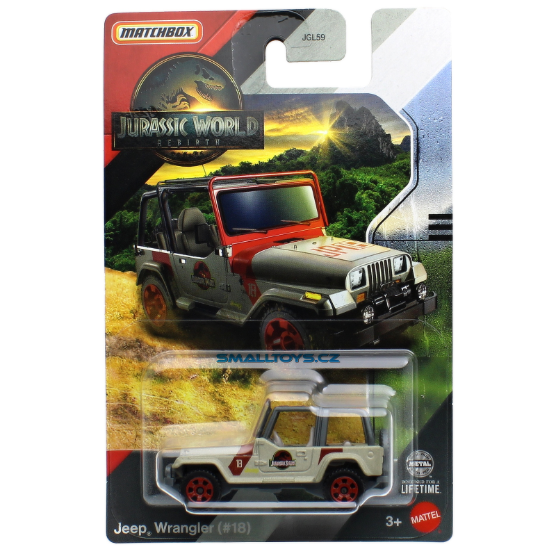 Matchbox Jurassic World 1:64, Jeep Wrangler