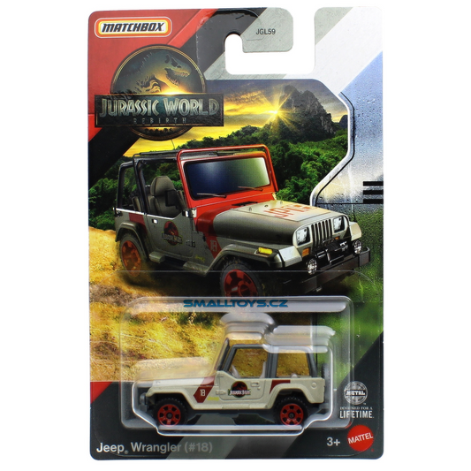 Matchbox Jurassic World 1:64, Jeep Wrangler