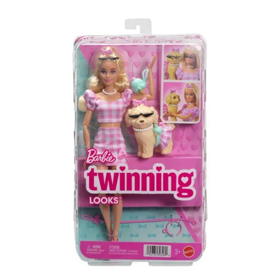 Set Papusa Barbie Twinning Looks cu Catel