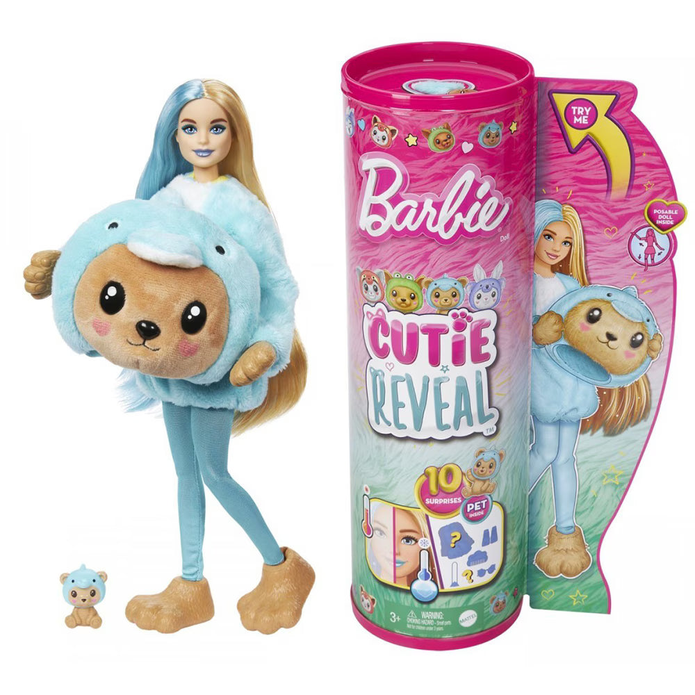 Papusa Barbie Chelsea Cutie Reveal costum Delfin