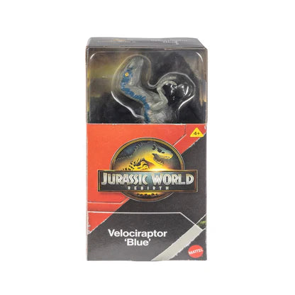 Figurina Jurassic World Rebirth, 15 cm - Velociraptor Blue