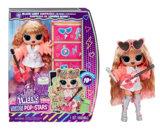 Papusa L.O.L. Surprise Tweens Neon Pop Stars Thea Stars / 3