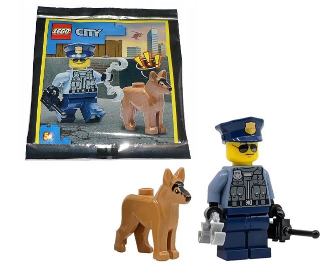 Lego City Minifigurina Politist cu catel / 30