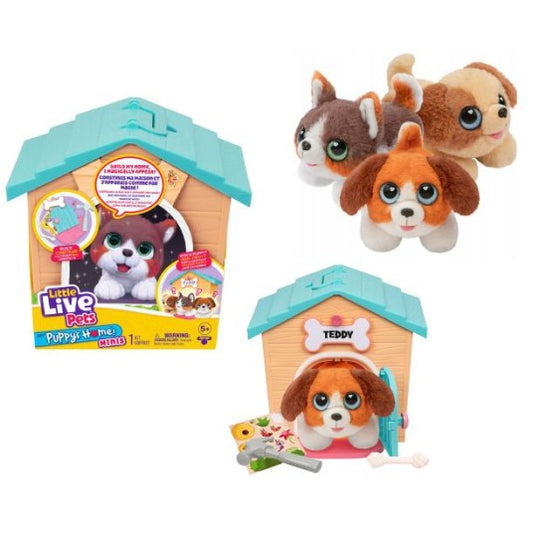 Little Live Pets Minis - Casa catelusului cu catelus surpriza, albastru / 1