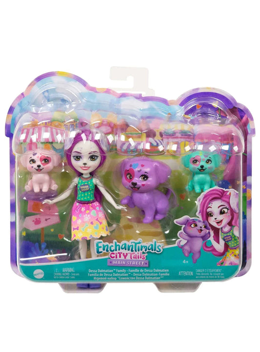 Papusa Enchantimals Dessa Dalmatian si familia / 4