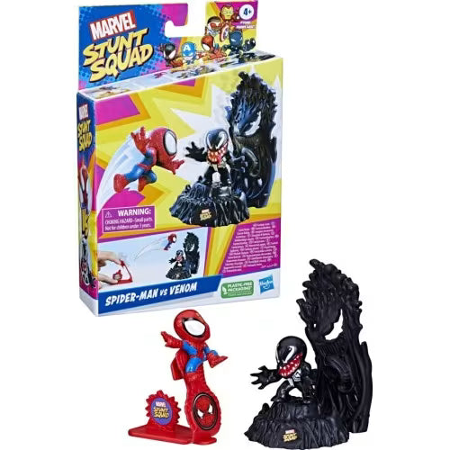 Set 2 figurine Marvel Stunt Squad - Spider-Man vs Venom / 2