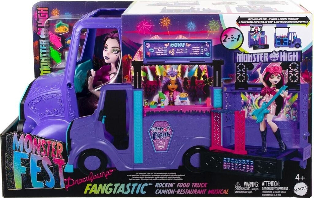 Set Monster High Fangtastic Rockin' Food Truck cu papusa / 1