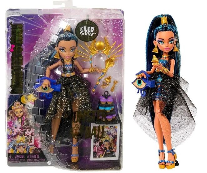 Papusa Monster High - Cleo DeNile in rochie de petrecere / 4