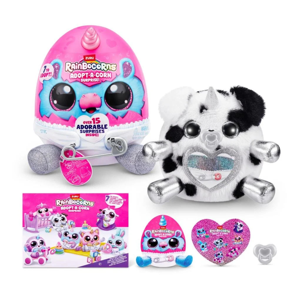 Rainbocorns - Adopt-A-Corn cu 15 surprize - Silver Feet