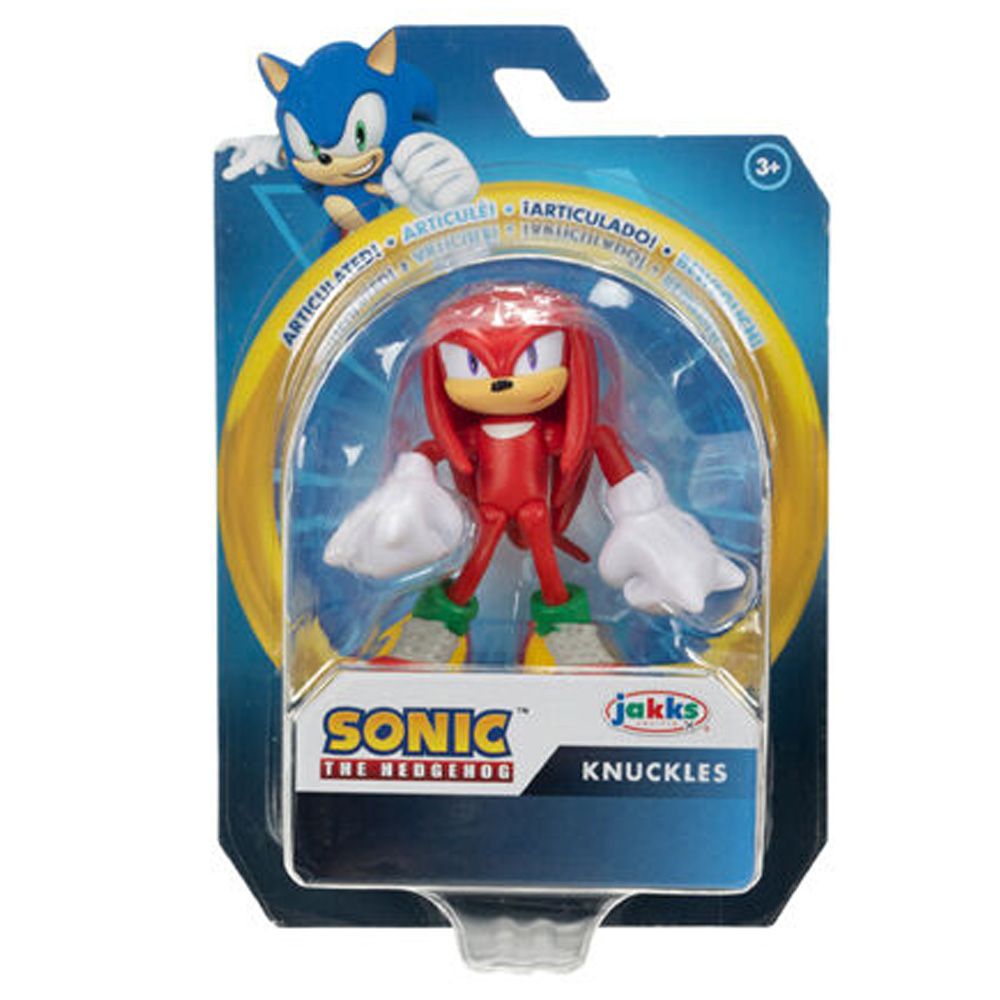 Figurina Sonic Mini (6-7cm) cu 2 carduri colectibile - Knuckles