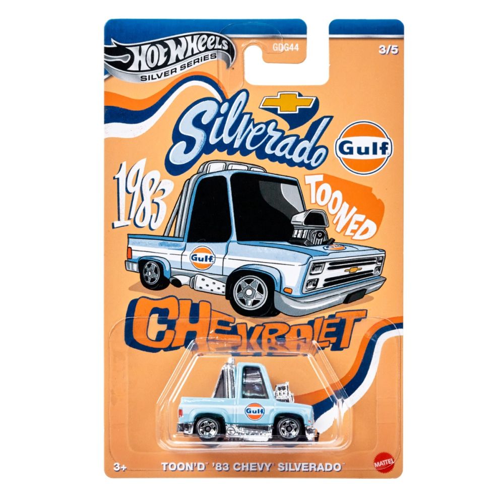 Hot Wheels Gulf Tooned 1983 Chevrolet Silverado