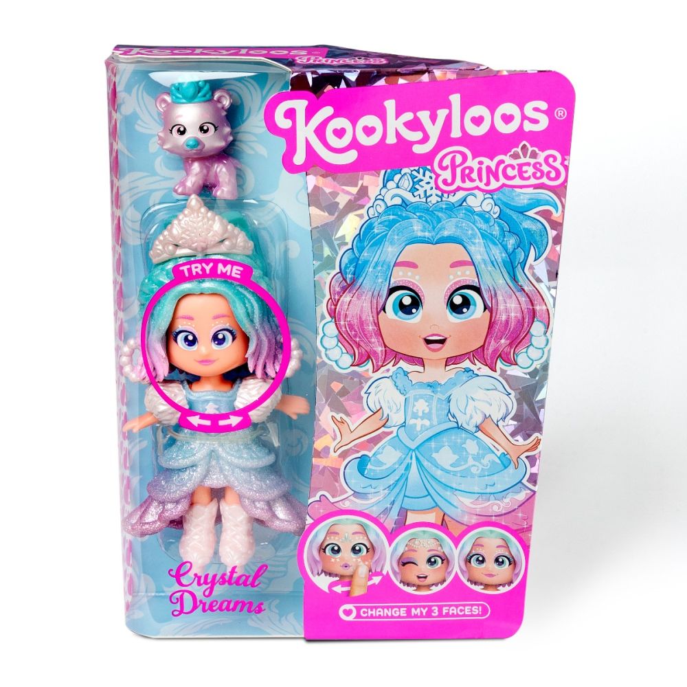 Papusa Kookyloos Princess + animalut - Crystal Dreams