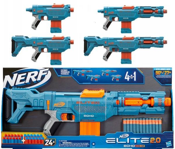Blaster Nerf Elite 2.0 - Echo Cs-10 (Mitraliera) / 4