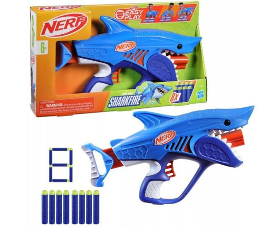 Nerf Blaster Junior Wild Sharkfire, Cu 8 sageti